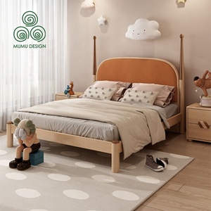 Casa biancheria da <span class=keywords><strong>letto</strong></span> singola Full Size lusso bambini principessa ragazze cartone animato rosa <span class=keywords><strong>letto</strong></span> per bambini in legno massello - Product Image 1