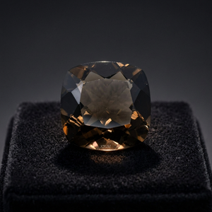 High Quality 5mm <b>Cushion</b> Cut Natural Smoky Quartz Gemstones Faceted Loose Stones Wholesale Factory Price with IGI Certificate - Product Image 4