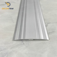 DECORTRIM Bande antidérapante en aluminium pour nez de marche, bande adhésive antidérapante pour les bords des marches