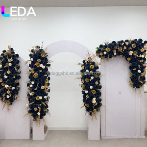 LEDA Artificial <b>Flower</b> Table Runner Arrangement Silk Floral Aisle Runners Arch Artificial <b>Flower</b> Row For Party Decor - Product Image 5