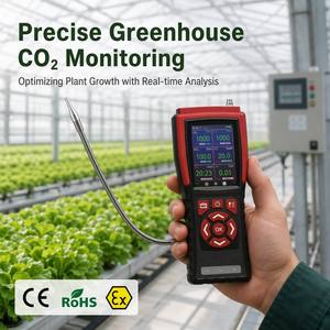 Detector de Gas CO2 Portátil EA700, Analizador de Dióxido de Carbono con Succión por Bomba y Alarma de Sonido y Vibración - Product Image 4