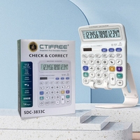 Calculatrice de bureau CTFREE à 14 chiffres, en plastique, avec clavier PC, alimentation solaire/piles, haute qualité, personnalisable, grands chiffres, calendrier