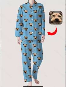 <span class=keywords><strong>Pigiama</strong></span> da <span class=keywords><strong>Uomo</strong></span> Personalizzato Stampa su Richiesta Set Manica Lunga e Pantaloni Lunghi in Poliestere - Product Image 5