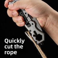Couteau pliant tactique en acier inoxydable haute dureté pour le camping en plein air, la randonnée, la survie, l'EDC, outil utilitaire de poche