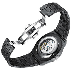 Montre automatique pour homme de la marque CHENXI 8848, cadran squelette, mouvement mécanique original, bracelet en acier inoxydable, cadran en verre - Product Image 4