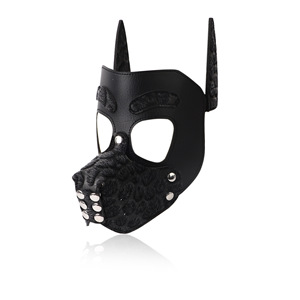 Máscara Desmontable BANSEY para Cachorros, Máscara de Juego Transpirable de PVC y Cuero, Capucha para Perros, Disfraz de Halloween, Juego de Roles BDSM, Accesorio para la Cabeza para Hombres y Mujeres - Product Image 2