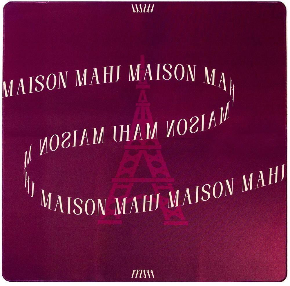 Tapete de mahjong marrón rojizo