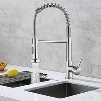 Robinet de cuisine 2025 moderne à poignée unique en acier noir mat avec capteur, mélangeur d'eau chaude et froide, filtre, robinet de cuisine extractible