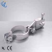 Collier de serrage sismique en forme de poire UTTERLY UTT20Q UL CE approuvé pour système d'extincteurs, assemblage de barre anti-oscillation en fonte ductile