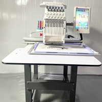 Machine à broder numérique à tête unique, 12 aiguilles, 360*510 mm, petite machine à broder à tête unique