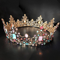 Couronne Baroque, diadème de mariée coréenne, accessoires de cheveux, fleurs de mariage, couronne de cerceau pour mariée