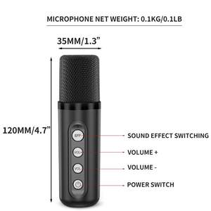 Ys2k השיר bluetetooth אודיו rgb אור אלחוטי כפול מיקרופון אלחוטי קל מיקרופון אלחוטי - Product Image 5