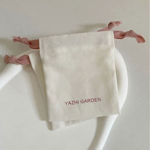 Factory Customized Cotton <b>Drawstring</b> Eco-Friendly Pouch Jewelry Gift <b>Drawstring</b> Dust <b>Bag</b> - Product Image 5