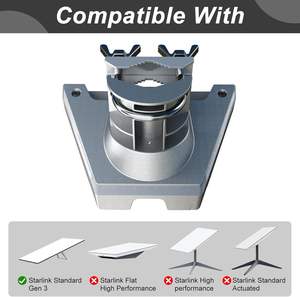 Adaptateur en Alliage d'Aluminium Starlink Gen3 pour Kits de Montage d'Antenne Standard Starlink <span class=keywords><strong>Satellite</strong></span> Internet GEN3 V3 en Extérieur - Product Image 3