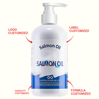 Huile de saumon sauvage d'Alaska pour animaux de compagnie, huile de morue et de krill, EPA DHA, absorption rapide, moins de perte de poils, moins d'irritations cutanées, santé des articulations et de l'immunité, liquide