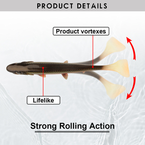 เหยื่อตกปลา CHEERY Spinpoler ขนาด 14 ซม./18 ซม. แบบ Swimbait หางสี่เหลี่ยม เหยื่อปลอมชนิดนิ่ม สำหรับตกปลา Pike, Perch, ปลาดุก เหยื่อ Wobbler สำหรับปลาขนาดใหญ่ - Product Image 4