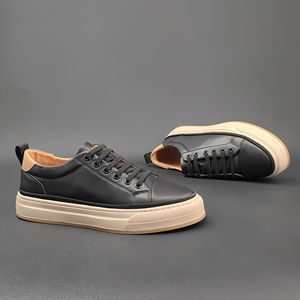 Zapatos Casuales de Cuero de Moda para Hombre - Zapatos Deportivos Versátiles, Modernos y de Alta Calidad - Product Image 3