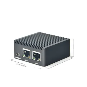 CNC full metal shell NanoPi R2S mini router RK3328 dual Gigabit Ethernet port OpenWrt5.4