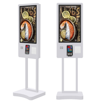 Impresora de escáner de código QR NFC Restaurante de comida rápida Android y Windows Touch Self Service Pedido Pago Pedido Totem Kiosk