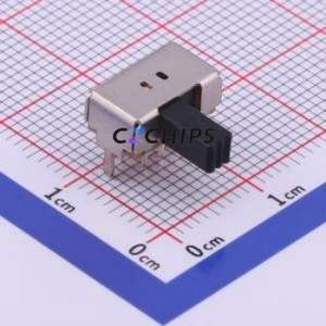 SK22D02L6 Slide Switch Through hole Component (THT) Switch Double Pole Double Throw Rectangle Pin Header PC Pin 10.8mm - Product Image 1