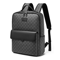 Tas Ransel Bisnis Pria untuk Perjalanan Sekolah, Model High-End, Anti Air, Bernapas, Custom Cetak Logo Seluruh Bagian, Bahan PU, untuk Laptop