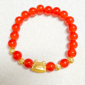 Mode nouvel an chinois rouge Agate cornaline <span class=keywords><strong>Bracelet</strong></span> douze zodiaque Dragon <span class=keywords><strong>Bracelet</strong></span> rétro Style National pour femmes filles - Product Image 1