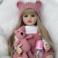 Poupée Bébé Reborn Fille Betty de 22 Pouces, Corps Entier en Silicone Vinyle, Réaliste, Poupée Fille à Poser, Princesse