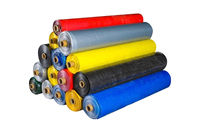 Bâches en tissu maillé PP, bâches en plastique imperméables et coupe-vent, tissées, pour usage domestique, textile, automobile, uni, 200g/m²