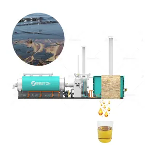 Beston Group Small Industrial Waste Oil Sludge Pyrolysis Plant Machine to Fuel Oil
