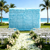 Mur de fleurs artificielles 5D blanc et vert pour mariage, anniversaire, hôtel, décoration florale de fond