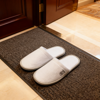 Chaussons de spa personnalisés avec logo, écologiques, jetables, respirants, légers, confortables, antidérapants, semelle EVA 5 mm, coton perlé, hôtels