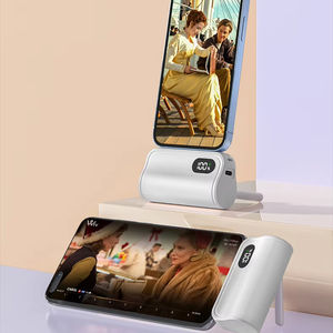 5000มิลลิแอมป์ต่อชั่วโมง<span class=keywords><strong>ท</strong></span>ี่ชาร์จแบตสำรองแบบพกพาขนาดเล็กสำหรับ iPhone พร้อมปลั๊กคู่ชนิด C ในตัวและอินเตอร์เฟซ iPhone สลับได้ง่าย - Product Image 1