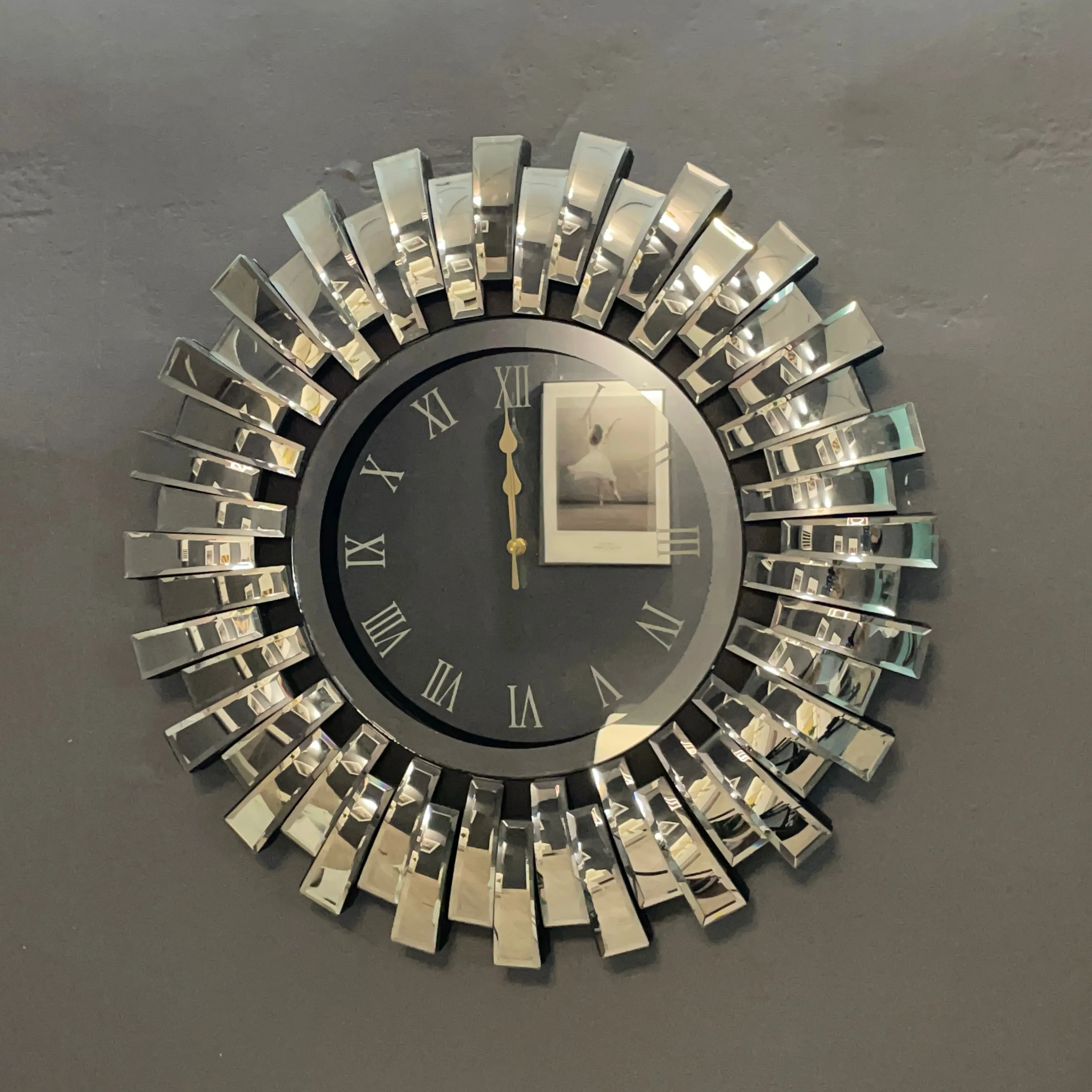 round mirrored wall Clock Wall Clock for Wall Clocks OEM ebay modern digital