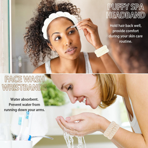 <span class=keywords><strong>Set</strong></span> di Fascette per Capelli in Morbido Pile Corallo - Simpatiche Fascette con Orecchie di Animali per Trucco e Cura della Pelle - Confezione da 2 Pezzi - Product Image 3