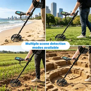 เครื่องตรวจจับโลหะทองคำแบบหลายความถี่ S63 IP68 กันน้ำได้อย่างสมบูรณ์แบบ ใช้แบตเตอรี่ลิเธียมแบบชาร์จได้ ได้รับการรับรองมาตรฐาน ROHS ผลิตในจีนแผ่นดินใหญ่ S63 - Product Image 3