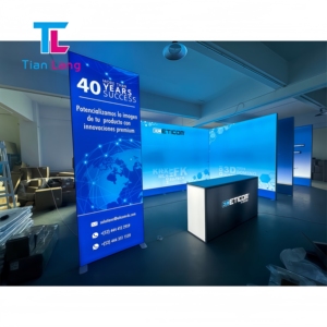 Triển lãm thương mại gian hàng hiển thị seg hồ sơ hiển thị di động với nền công bằng nền đứng triển lãm thương mại gian hàng 3x3 cho triển lãm - Product Image 4