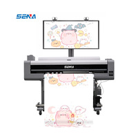 Impresora de Formato Ancho de 1 m, Impresora Digital de Inyección de Tinta UV de 6 Colores, Impresión 3D Personalizada para Papel, Papel Tapiz, Vinilo para Automóviles, Tela, Cuero, Cortinas