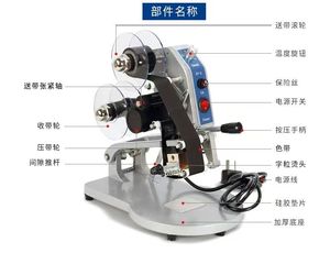 Codificador de Fecha Manual Portátil Pequeño con Calentamiento Directo por Cinta - Product Image 4