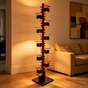 Floor Lamp LED <b>Light</b> Source Switch Control Home Decorative Lamp 10-15 Sqm Irradiation Area High Mountains And Flowing Water - Product Image 1