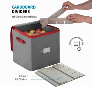 Adornos Navideños y Decoraciones de Navidad, Contenedor de Almacenamiento de Adornos de 4 Niveles - Product Image 2