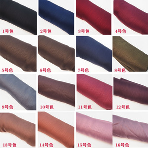 2025 त्वरित नए क्रिंकल चिफऑन क्रीपे सैटिन रेशम फीके 70*175 सेमी ठोस मलयासियन हिजाब शिफॉन शॉल नरम वसंत गर्मियों - Product Image 5