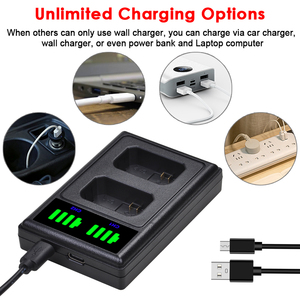 <span class=keywords><strong>Chargeur</strong></span> USB 2 ports LED NP-FW50 FW50 pour appareils photo Sony Alpha <span class=keywords><strong>A33</strong></span> A35 A37 A55 SLT-<span class=keywords><strong>A33</strong></span> A35 A37 A37K A37M A55 A55V - Product Image 6
