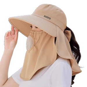 Baobipud Women Bucket <b>Hat</b> Beige Foldable Breathable Sun Protection Tea Picking <b>Hat</b> Outdoor Sunshade Cap - Product Image 5