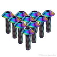 Vis hexagonales réglables en titane de haute qualité Gr2 Gr5 pour vélo, M2 M3 M4 M8 M10 M12 20mm ISO / DIN, personnalisables