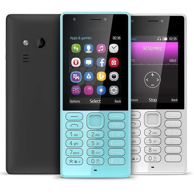 Classic Compact 2G Dual SIM 216 Feature Phone,2.4" Display, LED Flash, MP3 Player,Simple & Reliable Mobile for Travel or Backup