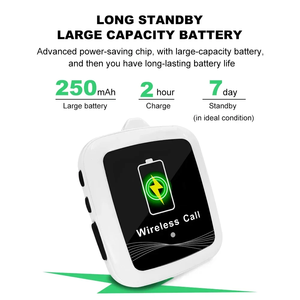 Système d'Appel Sans Fil CATEL : Récepteur Montre Étanche pour Infirmière, Café, Restaurant, Table, Café, Service de Reserver, Appel Serveur - Product Image 6