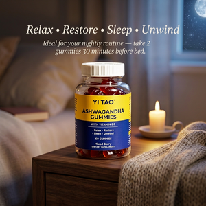Gummies d'Ashwagandha OEM ODM avec Vitamine D2 pour le Soutien du Sommeil et la Réduction du Stress, Complément Alimentaire Végétalien à Base de Plantes, Faible MOQ 50 Bouteilles - Product Image 4