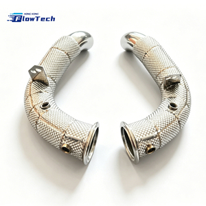 ท่อดาวน์ไปป์สมรรถนะสูงสำหรับรถแข่ง BMW M5 F10 S63 4.4L V8 Twin Turbo ผลิตจากสแตนเลส T304 พร้อมแผ่นกันความร้อน ติดตั้งได้โดยตรง - Product Image 6