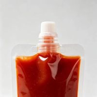 Pochettes souples personnalisées avec bec verseur, anti-fuite, pour sauces, condiments, jus et détergents