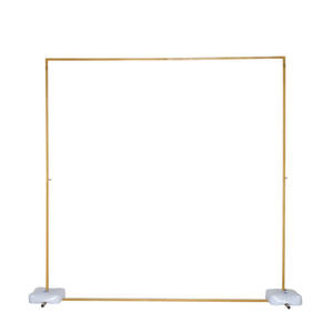 Db <b>Wedding</b> Iron <b>Arch</b> 200cm Height Flat Top Golden Door Frame Shape For Outdoor Garden Ceremony Decor - Product Image 5